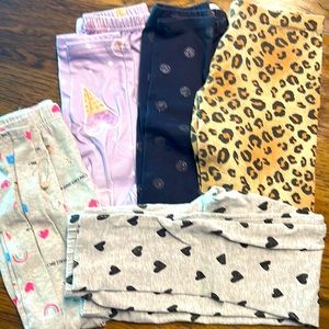 5 pair leggings